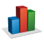 Bar Chart Icon 64x64 png